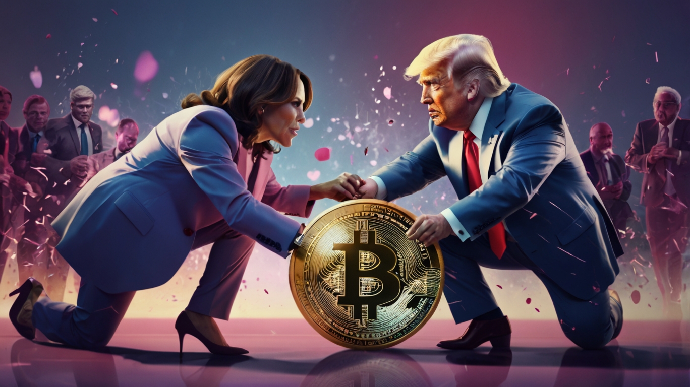 TrumpxKamalaXCriptomoedas